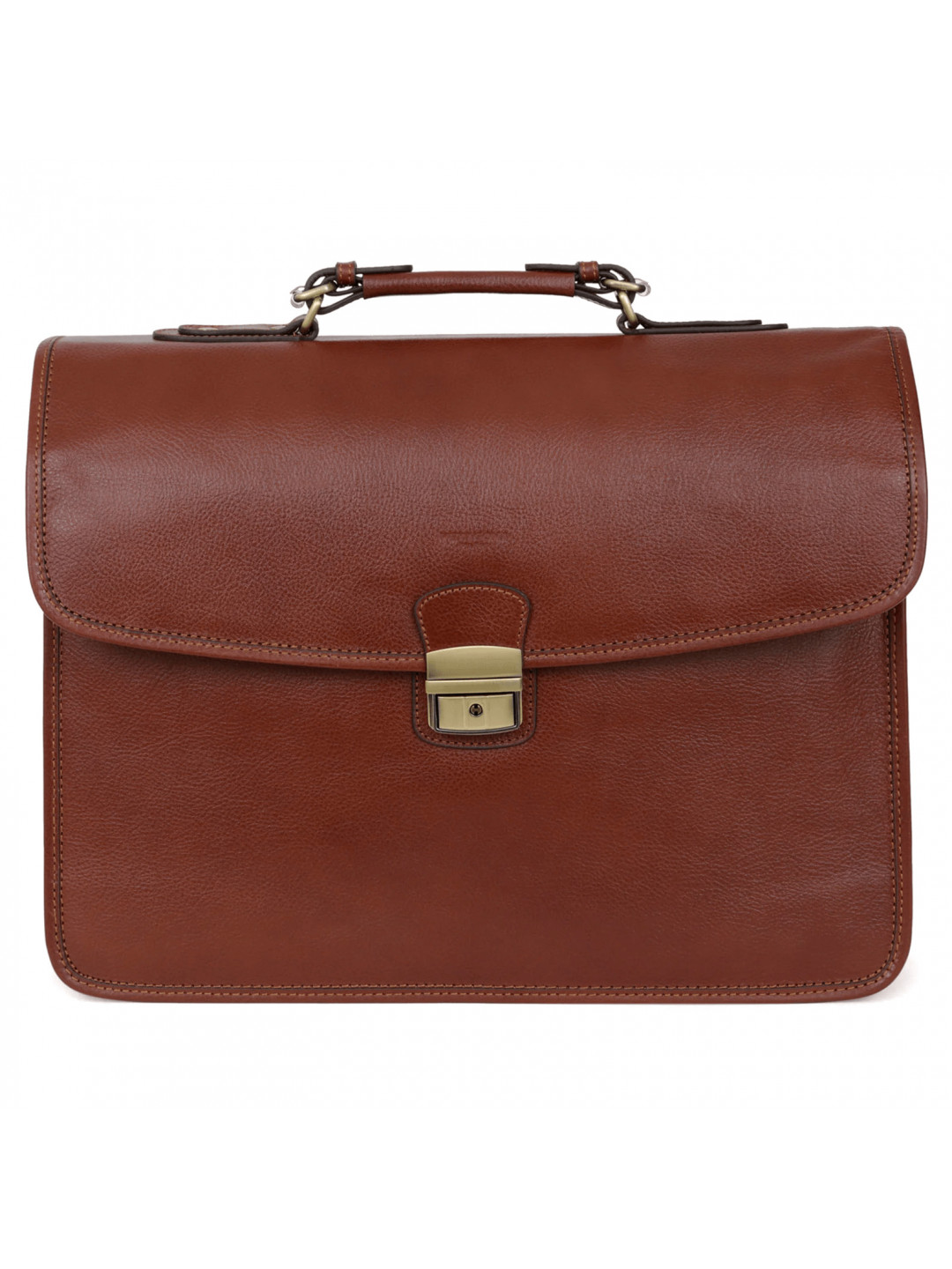 Celokožená pánská aktovka Hexagona Noah – hnědá